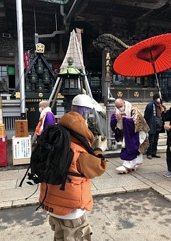 高尾山薬王院にて