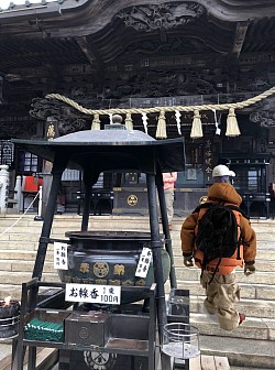 高尾山薬王院にて